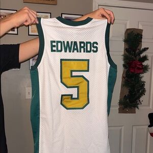 Green and White Basketball Jersey